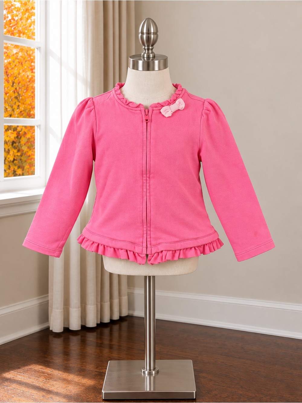 Gymboree Pink Ruffle Zip-Up Jacket